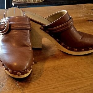 Sam Edelman Brown Leather Mules